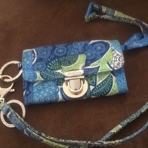 VERA BRADLEY ID Case and Lanyard